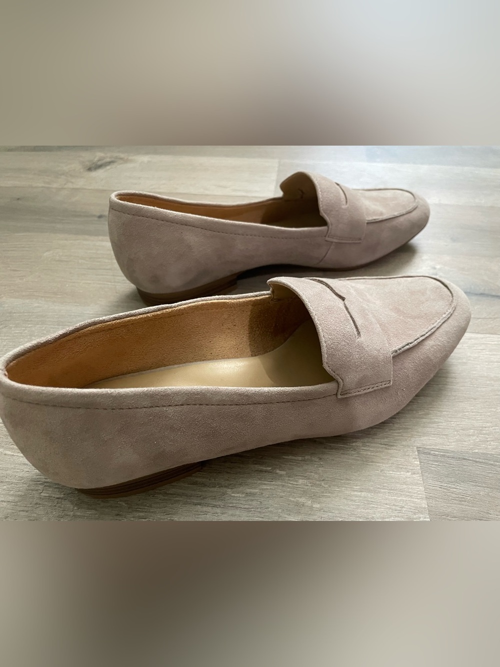 NWT Naturalizer Leather Suede Neutral Loafers - Size 9.5 - Picture 5 of 7